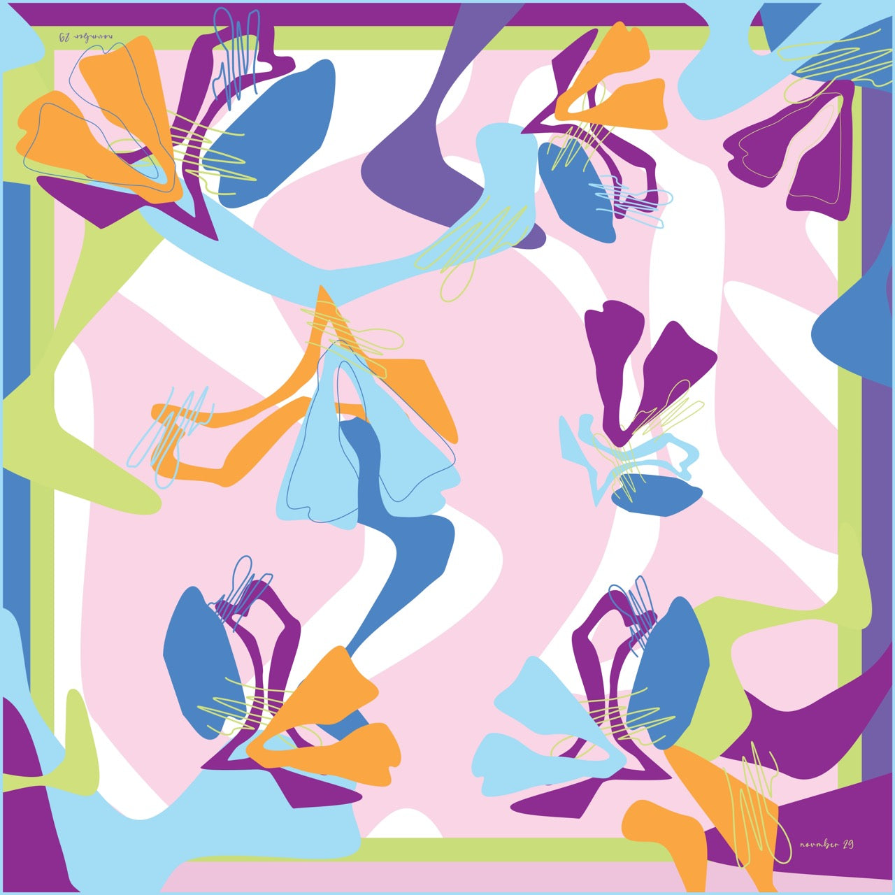 DRIFT IN PASTEL SCARF