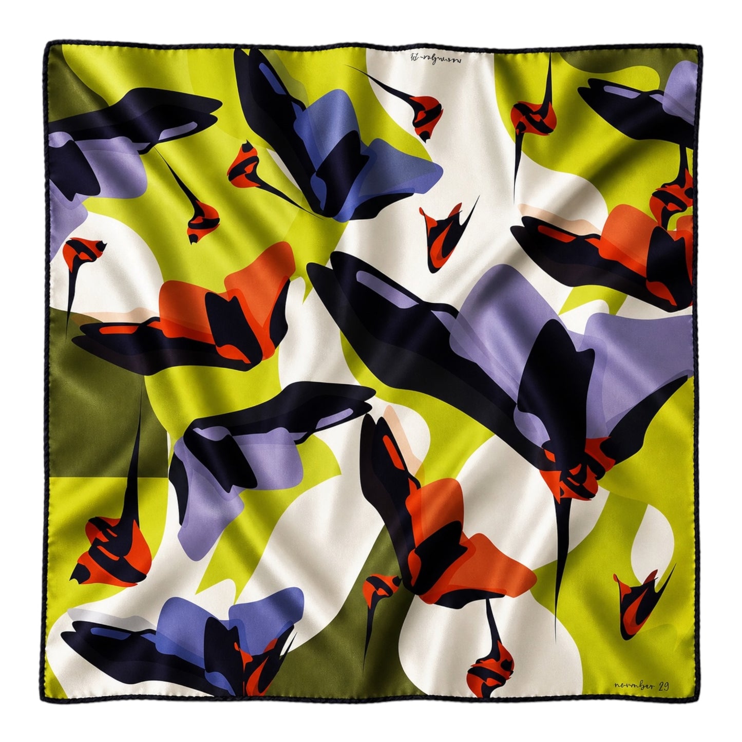 UNQUIET BLOSSOM SILK SCARF