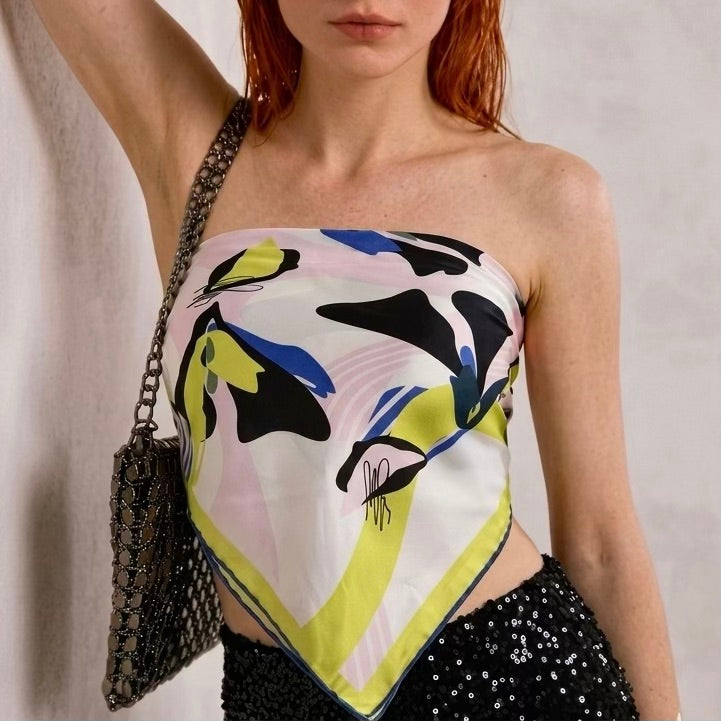 FRAGMENTED SOUL SILK SCARF