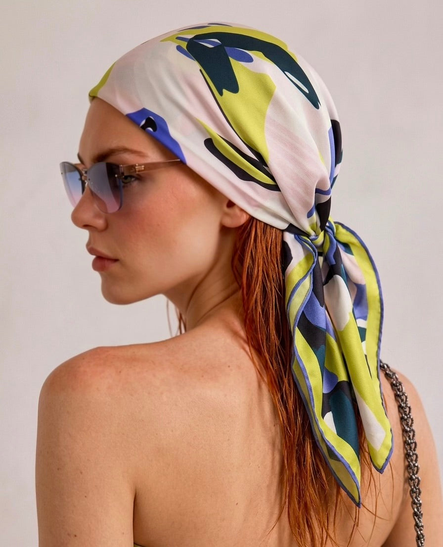 FRAGMENTED SOUL SILK SCARF
