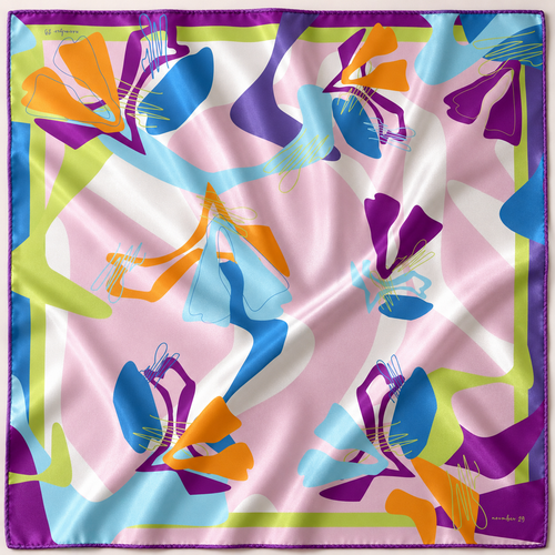 DRIFT IN PASTEL SCARF