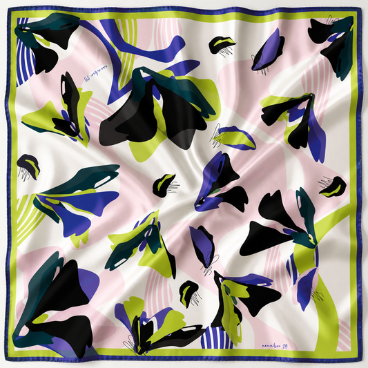 FRAGMENTED SOUL SILK SCARF